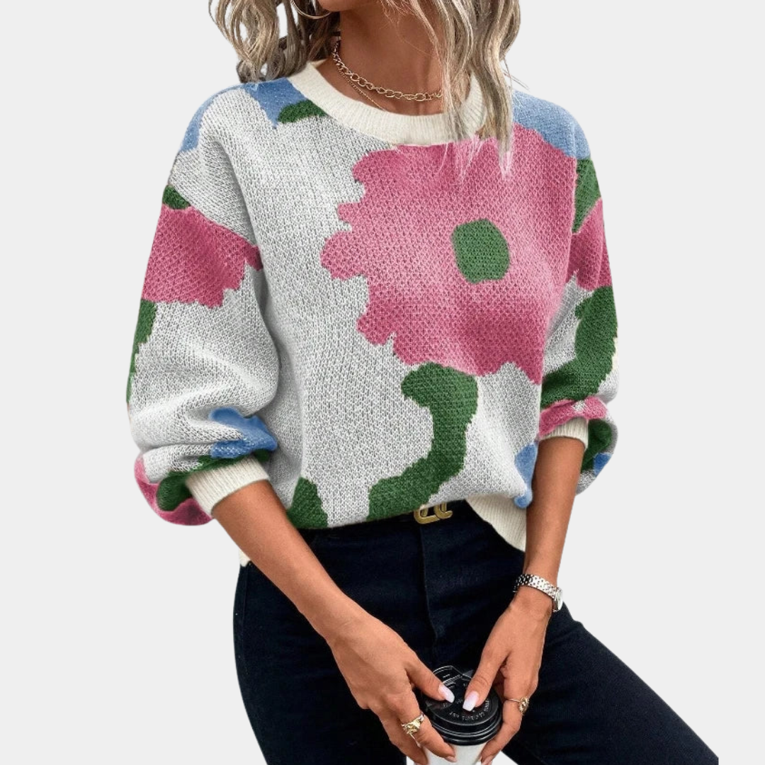 Murphy Mode | Women’s Cozy Floral Print Sweater