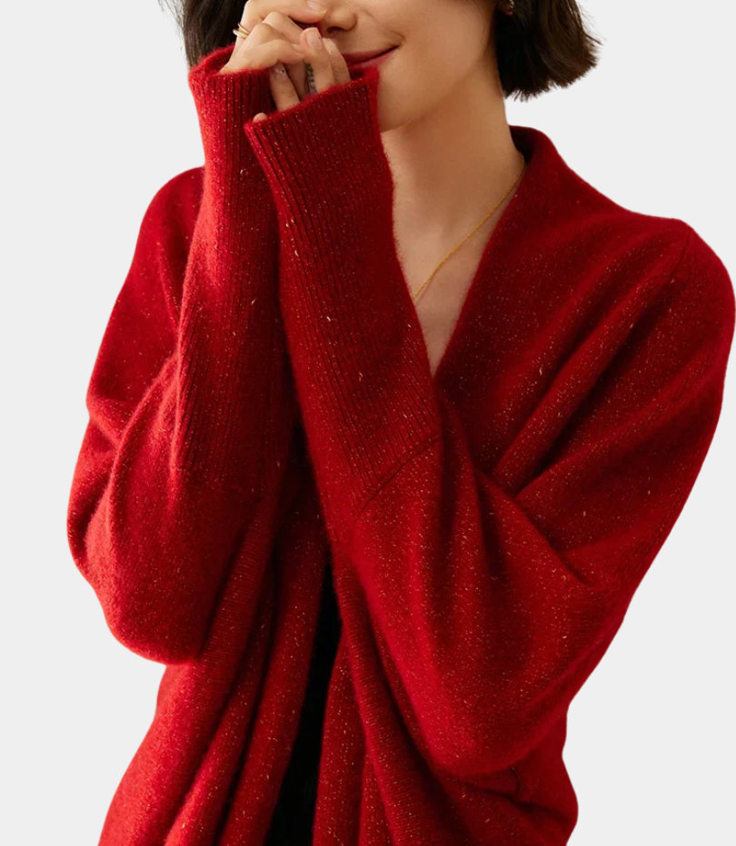 Murphy Mode | Women’s 100% Cashmere Shawl Sweater