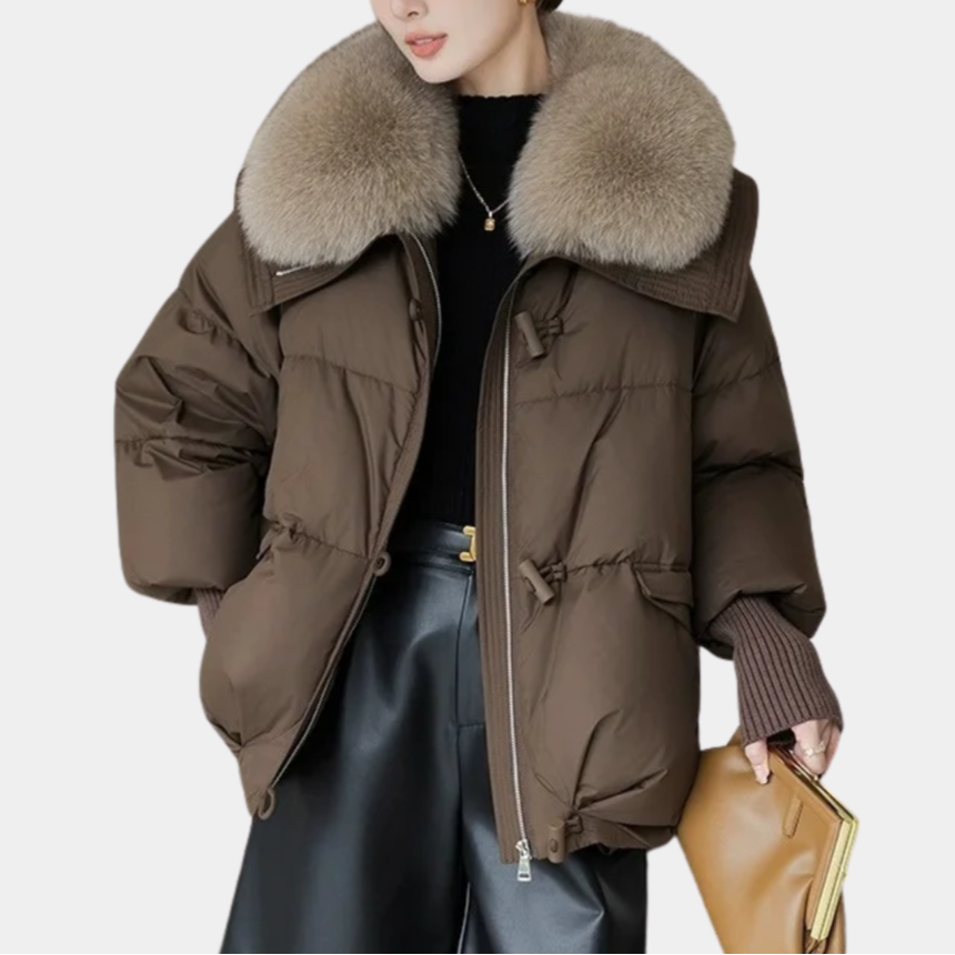 Murphy Mode | Women’s Down Cotton-Padded Fur Collar Winter Jacket