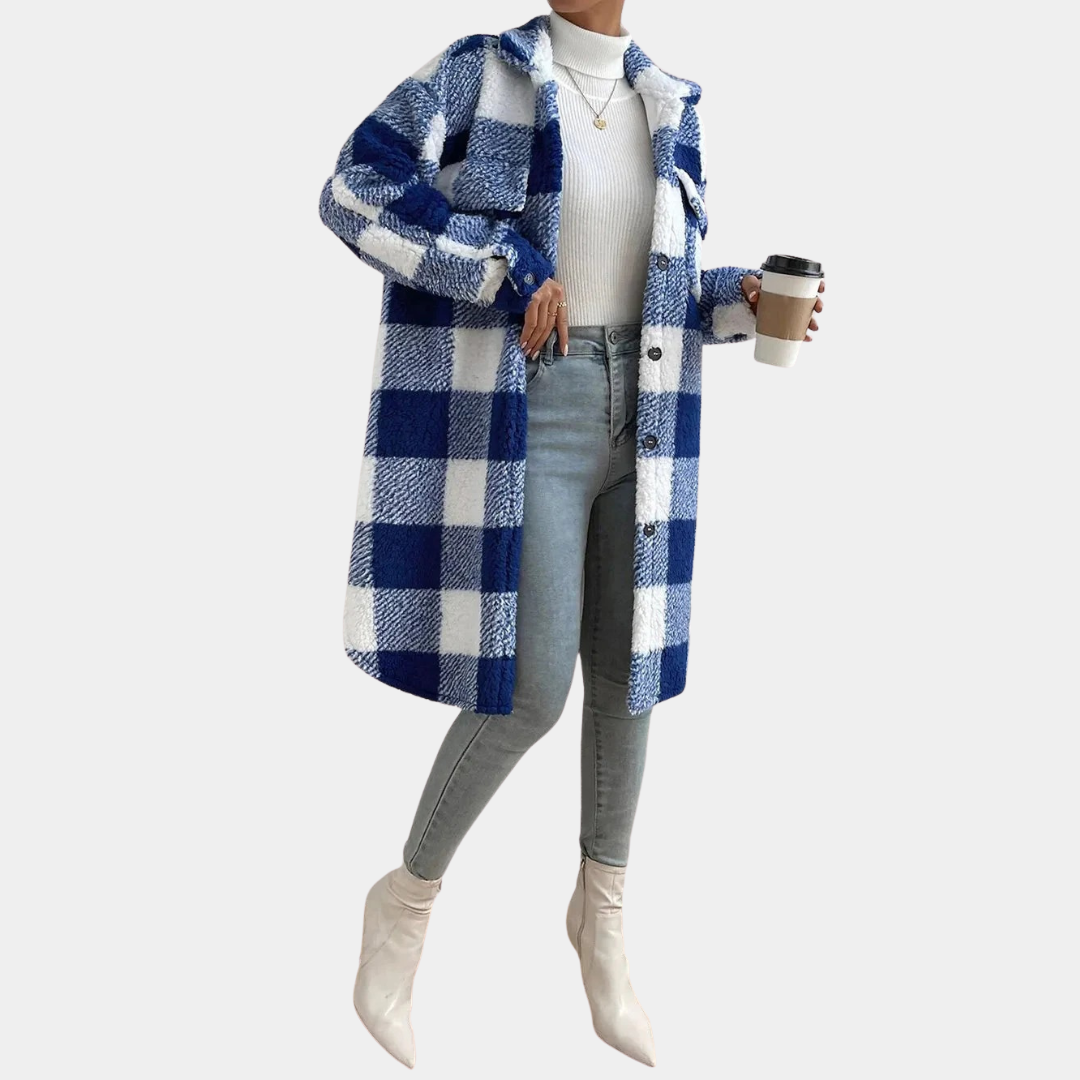 Murphy Mode | Women’s Check Teddy Coat