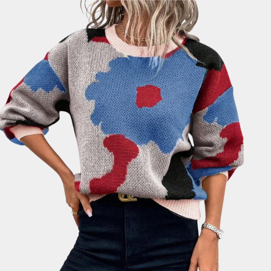 Murphy Mode | Women’s Cozy Floral Print Sweater
