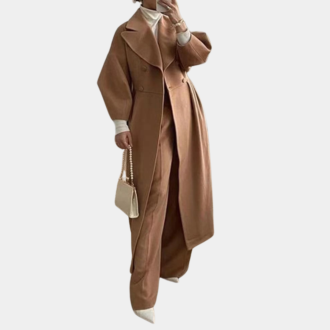 Murphy Mode | Women’s Court Lantern Sleeve Long Coat