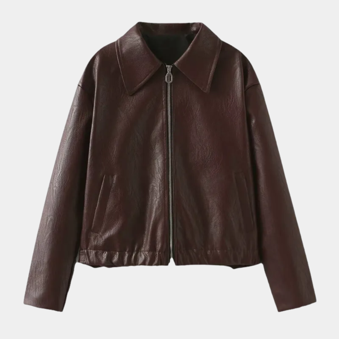 Murphy Mode | Women’s Leather Zipper Jacket