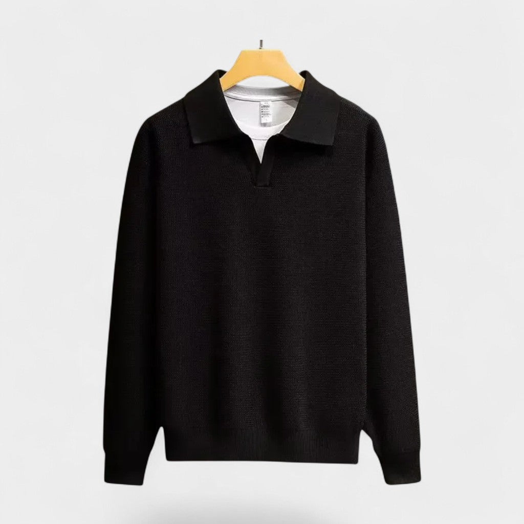 Murphy Mode | Men’s Knitted Polo Sweater