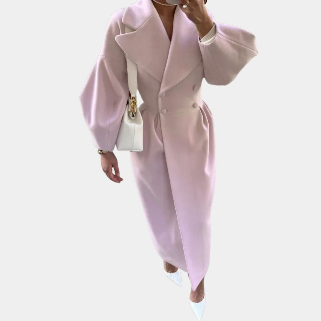 Murphy Mode | Women’s Court Lantern Sleeve Long Coat