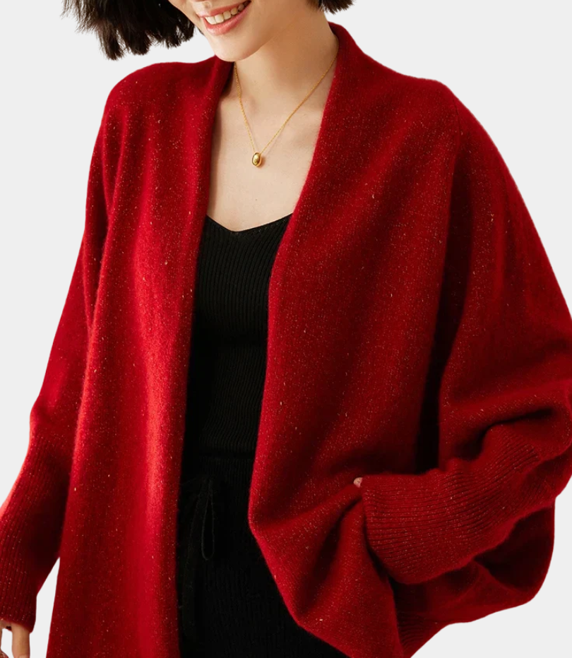Murphy Mode | Women’s 100% Cashmere Shawl Sweater