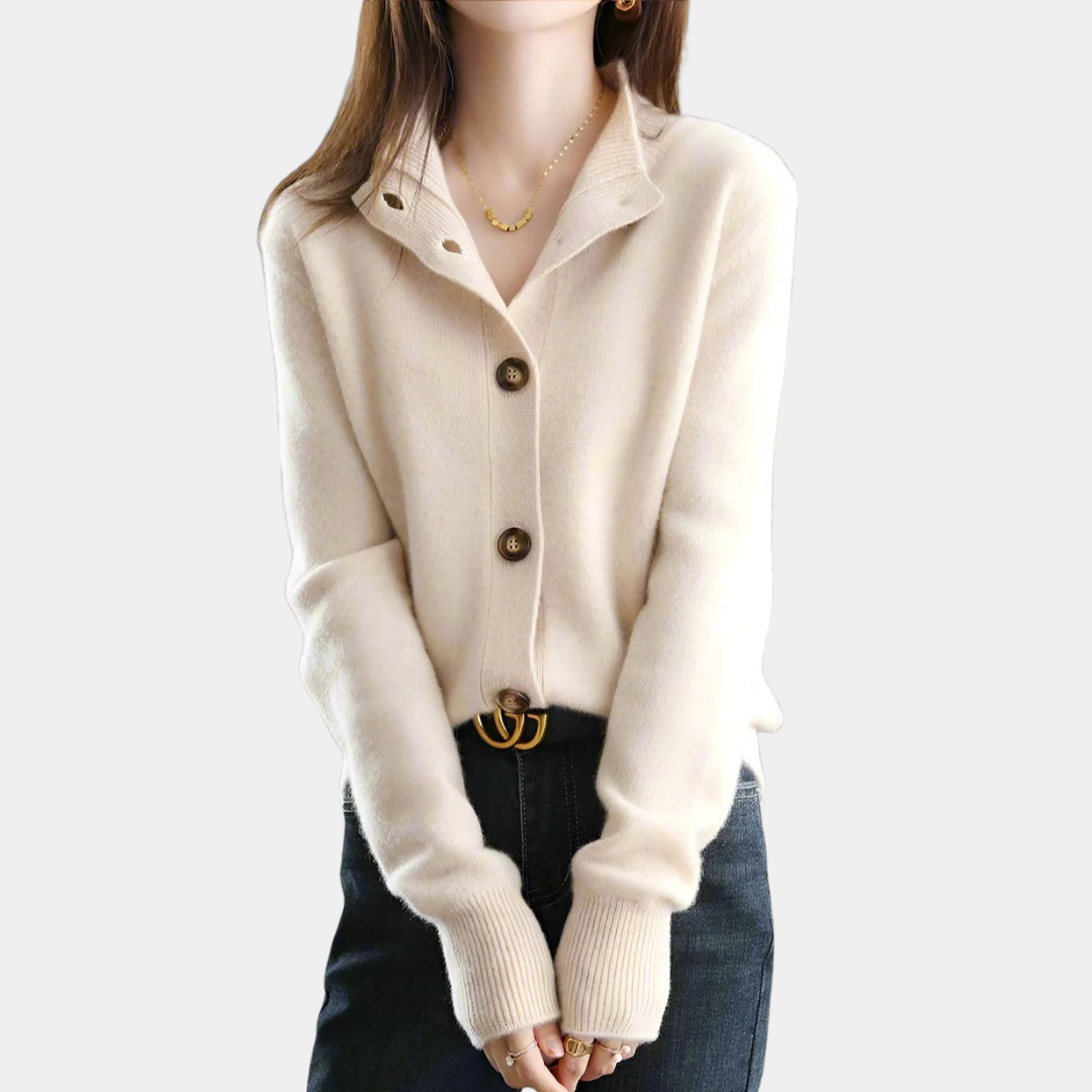 Murphy Mode | Women’s Stand Collar Knit Cardigan