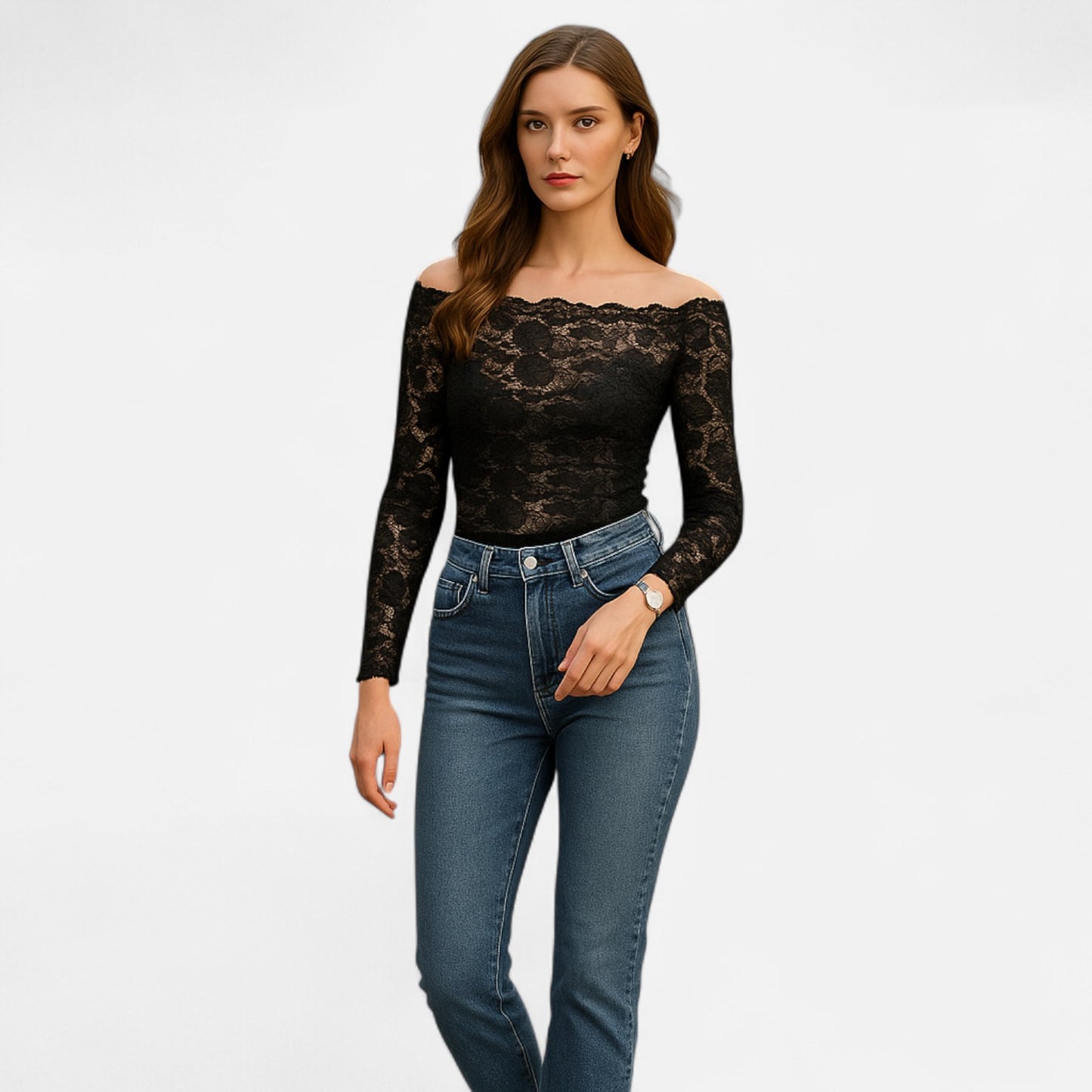 Murphy Mode | Women’s Lace Fitted Top