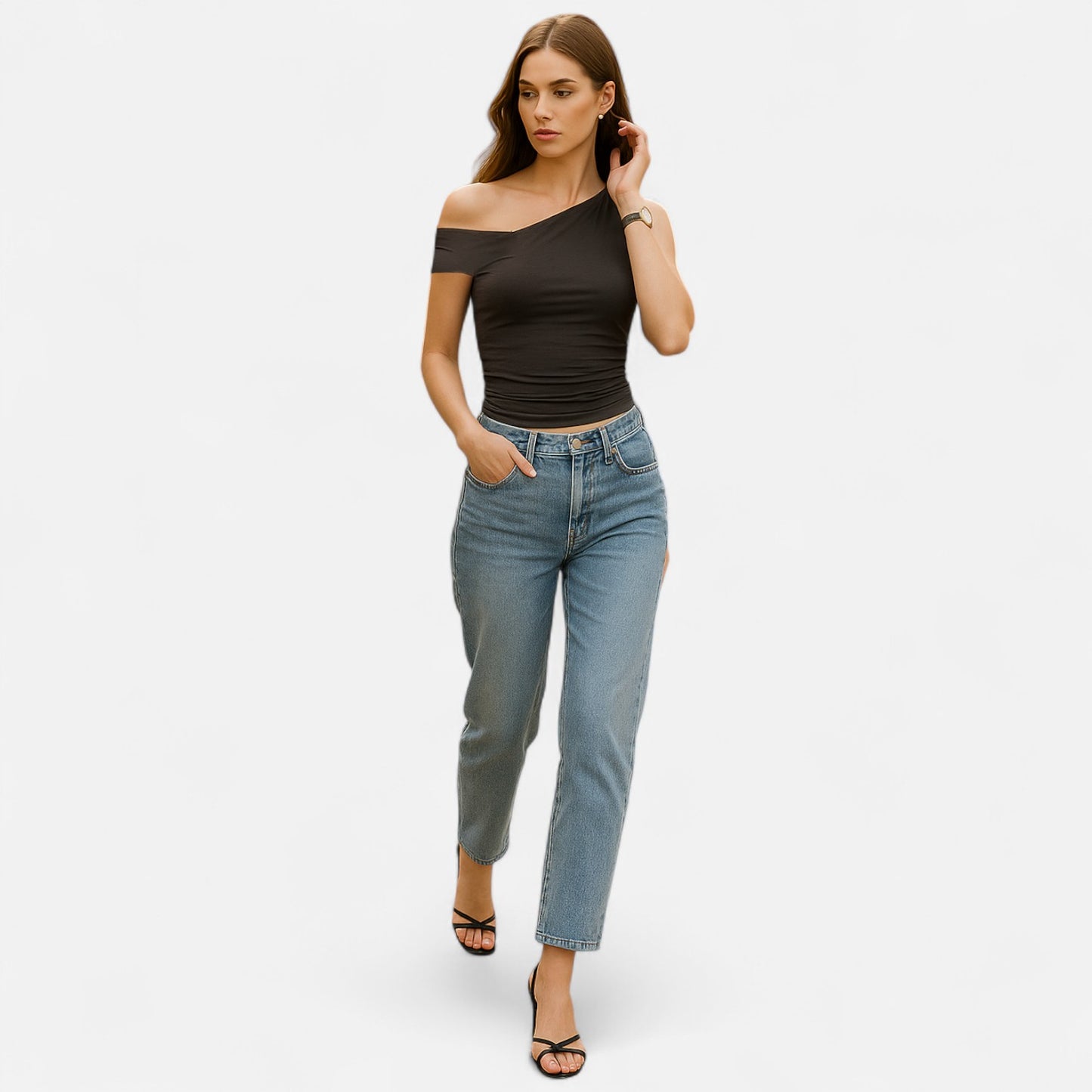 Murphy Mode | Women’s One-Shoulder Ruched Top