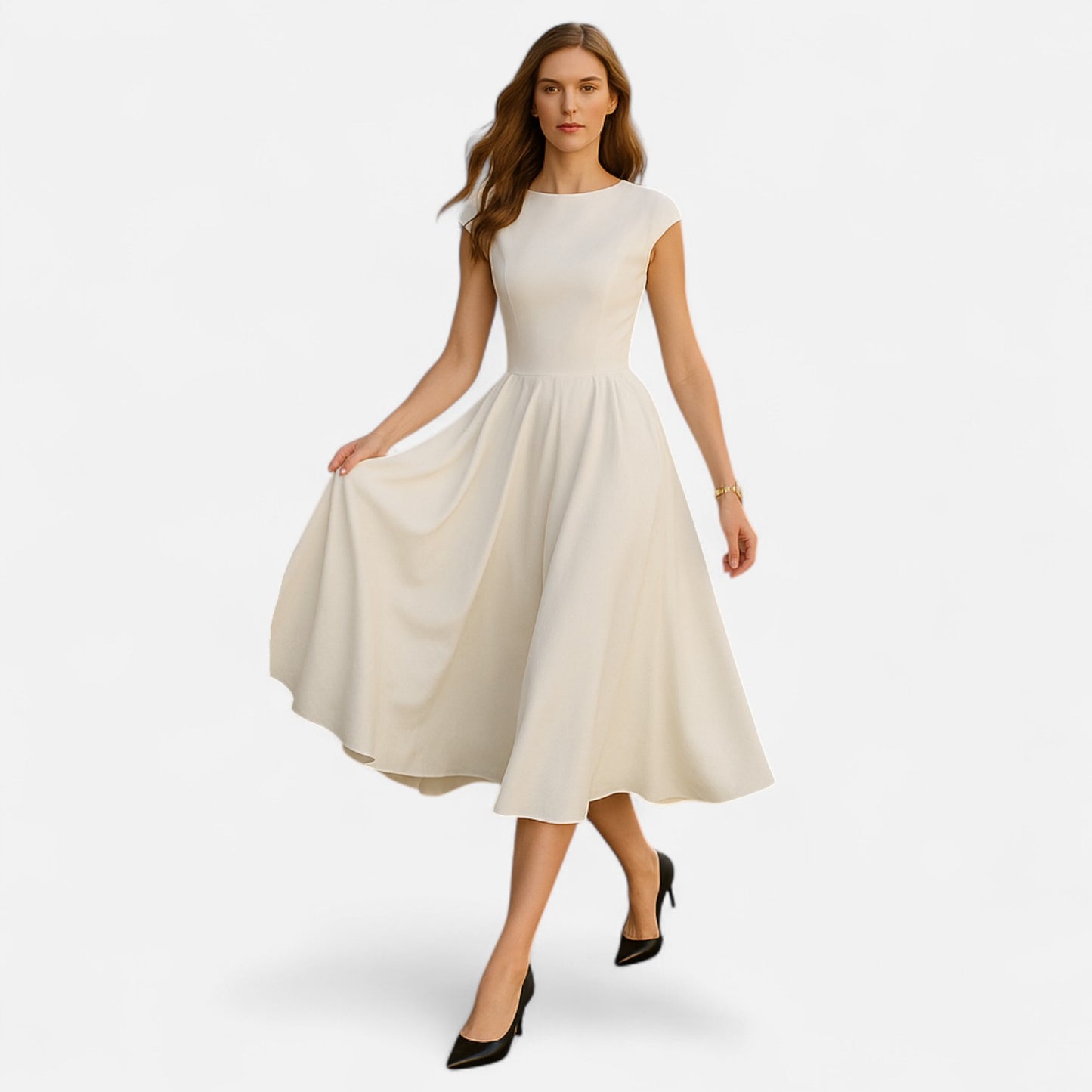Murphy Mode | Women's  Pleated Midi Dress