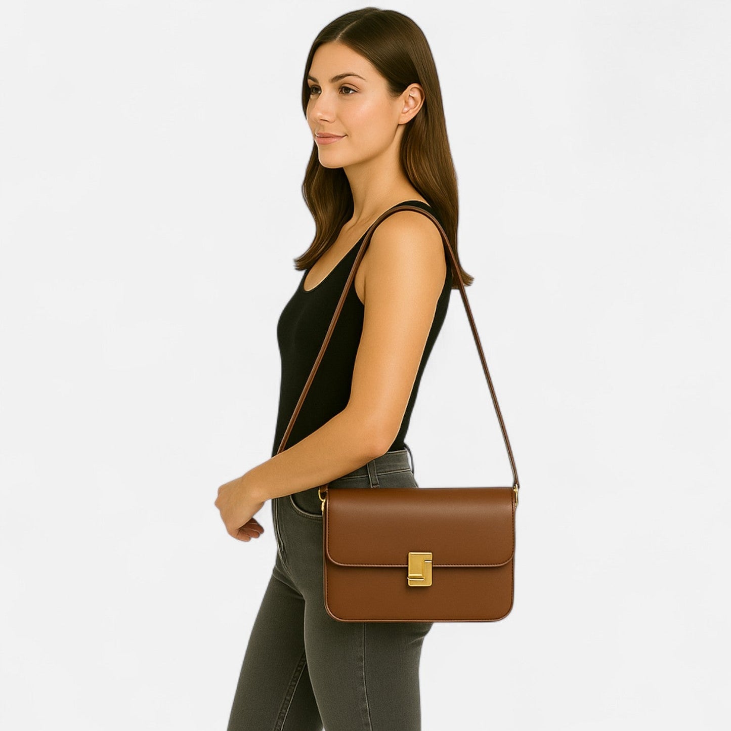 Murphy Mode | Women's Genuine Cowhide Leather Shoulder Bag – Timeless Luxury & Craftsmanship