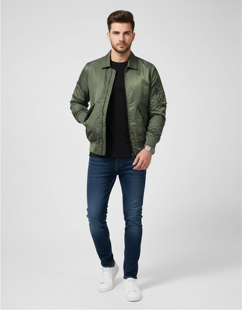 Murphy Mode | Men’s Pilot Style Bomber Jacket