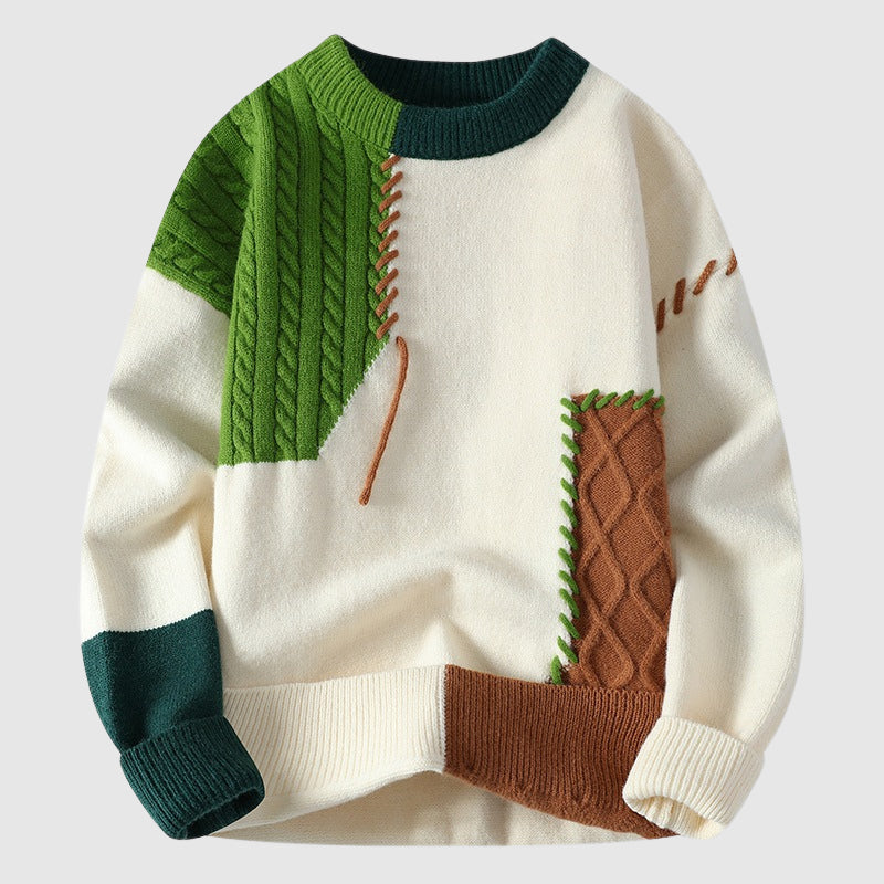Murphy Mode | Men’s Patchwork Pullover Sweater