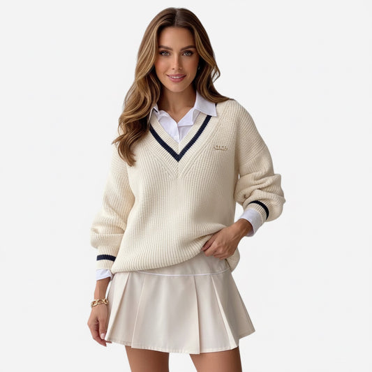 Murphy Mode | Women’s V-Neck Long Sleeve Knit Sweater