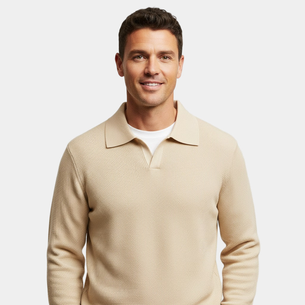 Murphy Mode | Men’s Knitted Polo Sweater