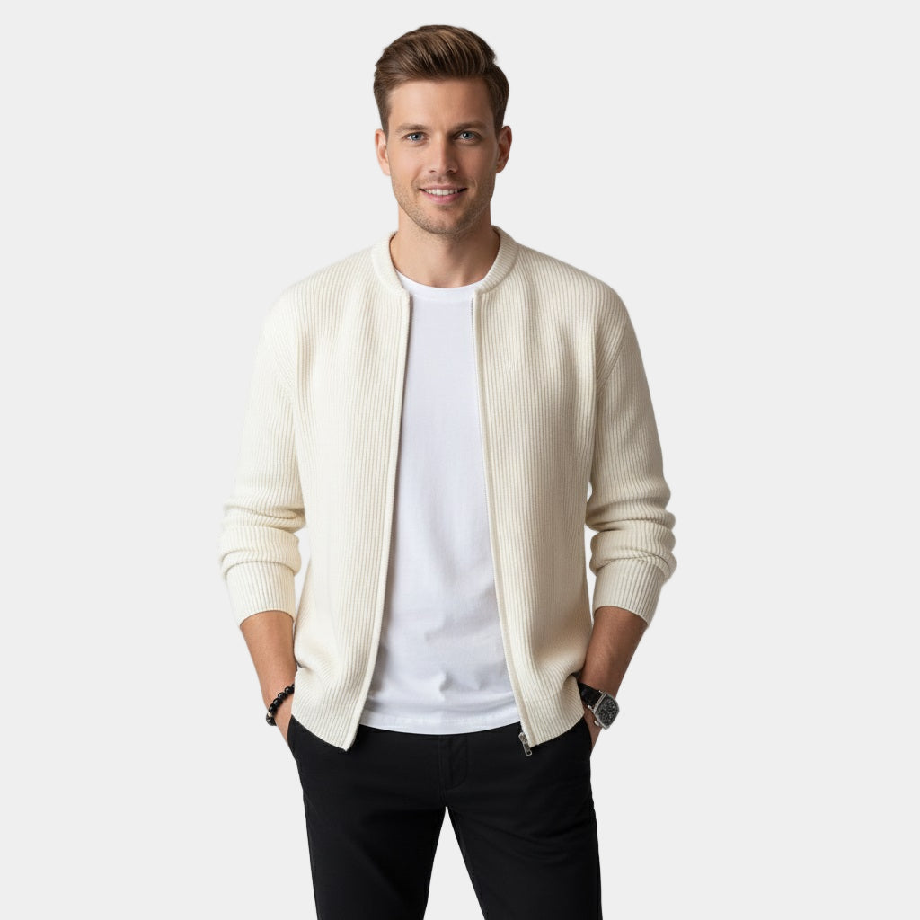Murphy Mode | Men’s Knitted Zipper Cardigan