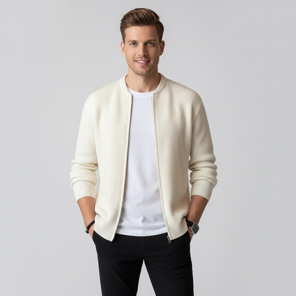 Murphy Mode | Men’s Knitted Zipper Cardigan