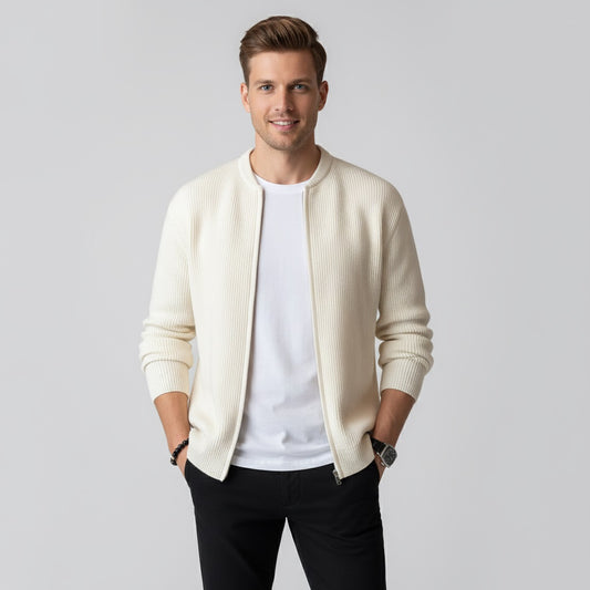Murphy Mode | Men’s Knitted Zipper Cardigan
