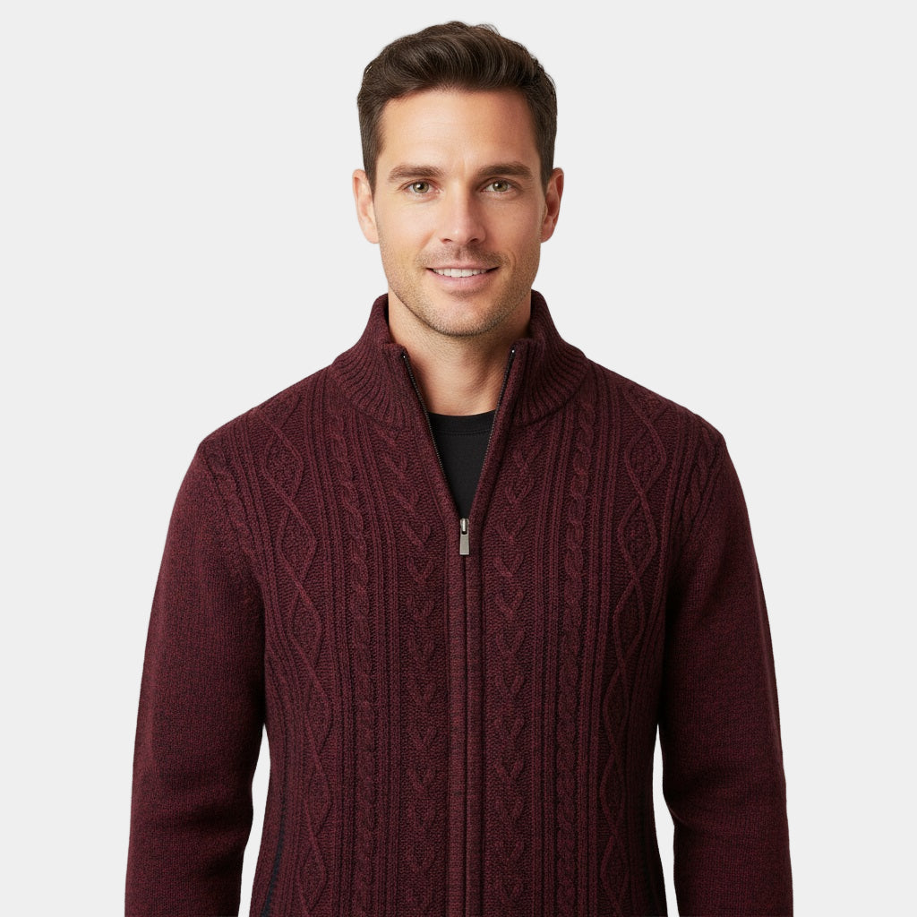 Murphy Mode | Men’s Stand Collar Zipper Cardigan