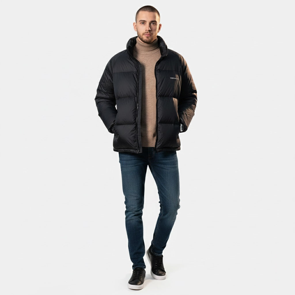 Murphy Mode | Stand Up Collar Puffer Jacket Men
