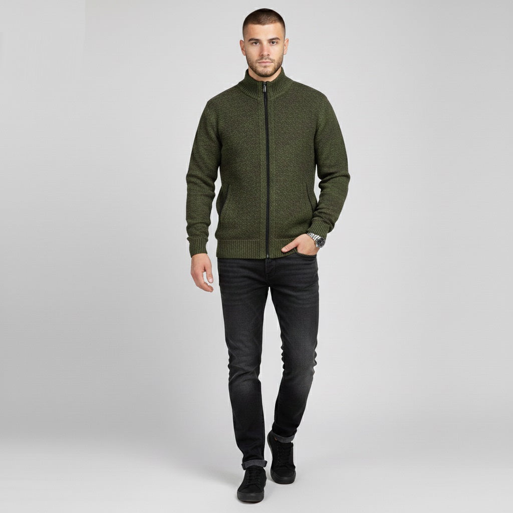 Murphy Mode | Stand Up Zip Cardigan Men