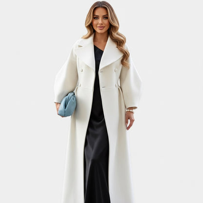 Murphy Mode | Women’s Court Lantern Sleeve Long Coat