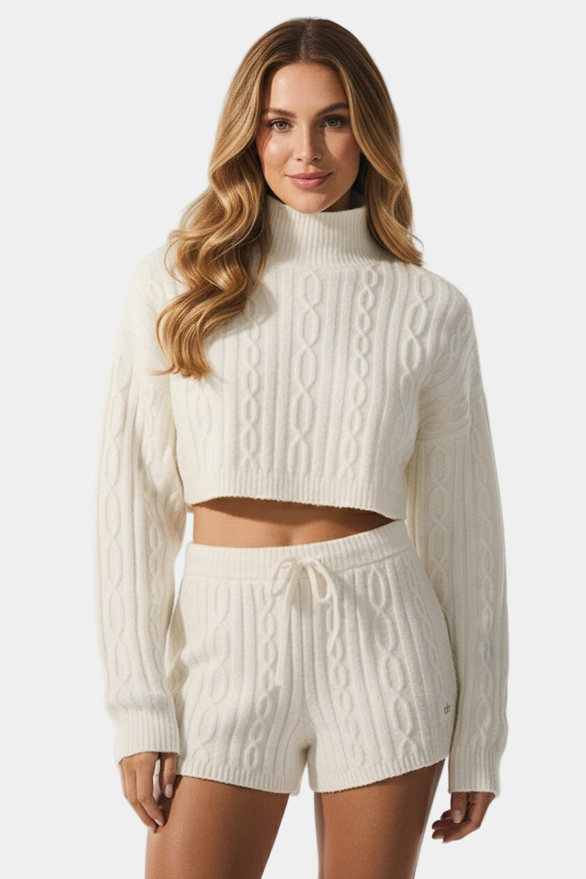Murphy Mode | Women’s Knit Wool Long Sleeve Sweater set