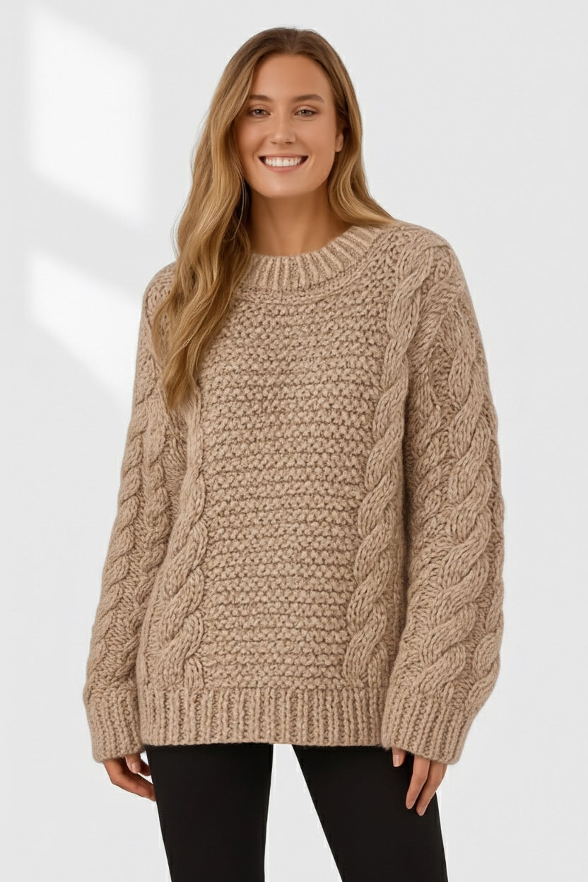 Murphy Mode | Women’s Round Neck Knitted Comfort Sweater