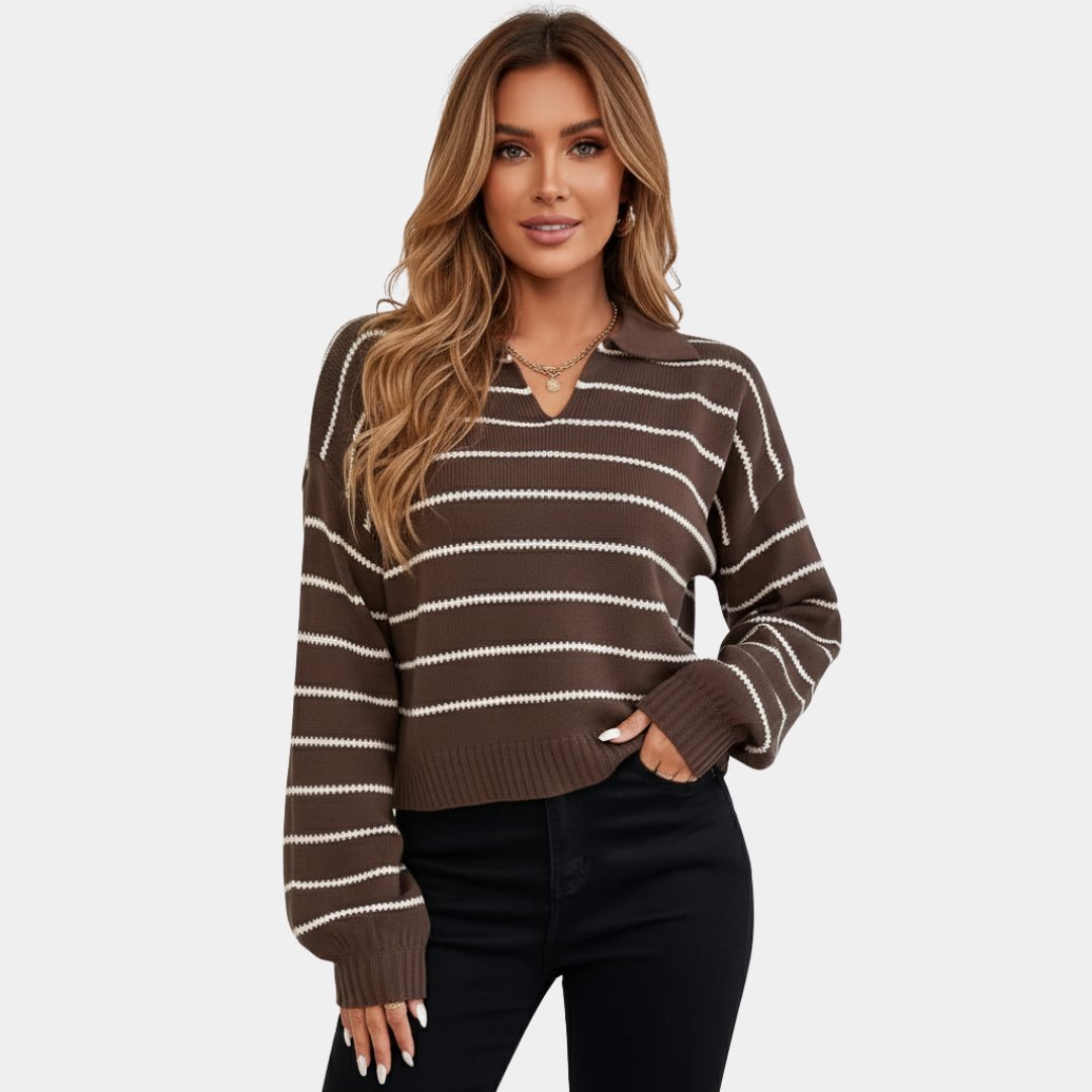 Murphy Mode | Women’s Striped Knitted Sweater