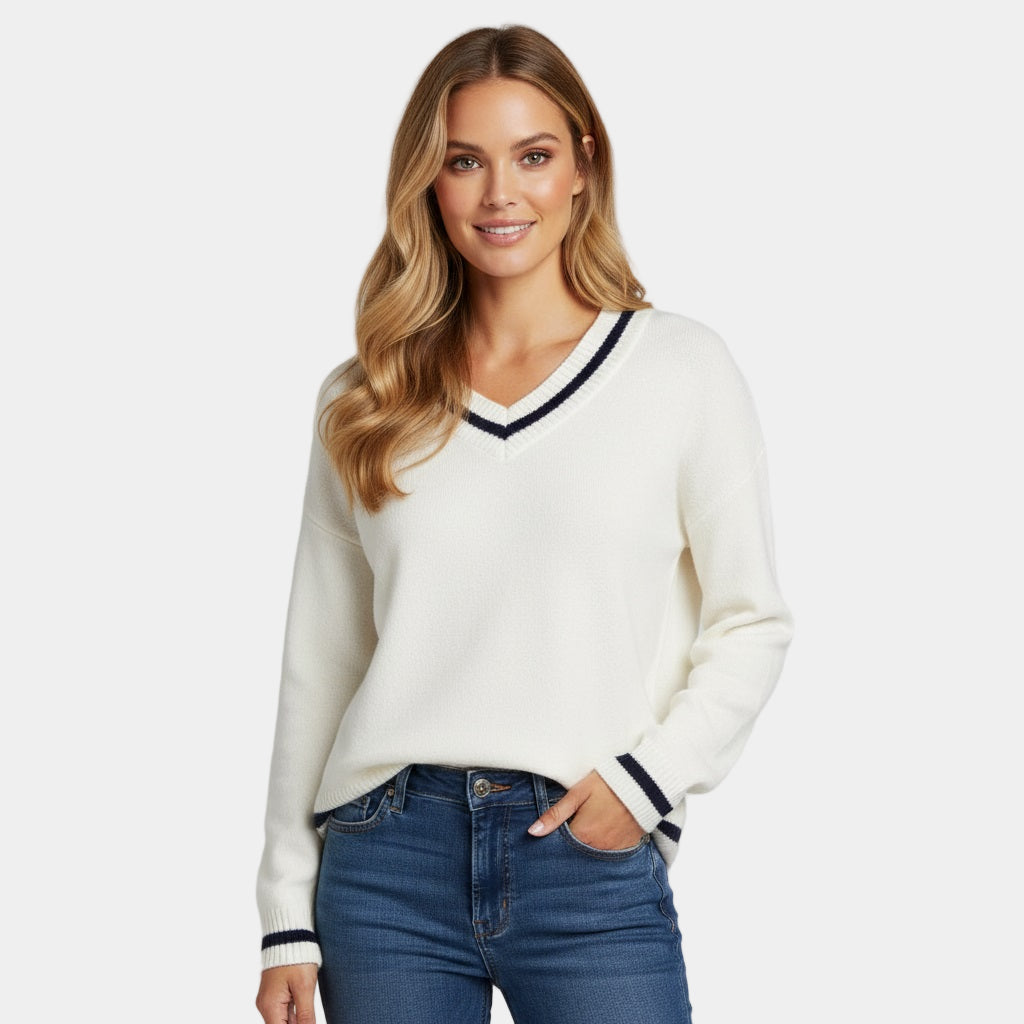 Murphy Mode | Women’s V-Neck Long Sleeve Knit Sweater