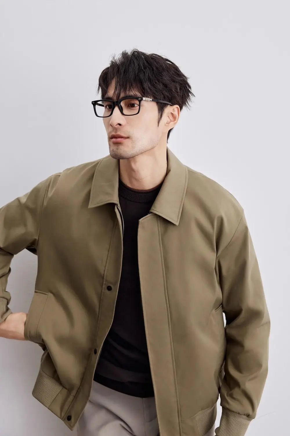 Murphy Mode | Men’s Collar Jacket with Zipper