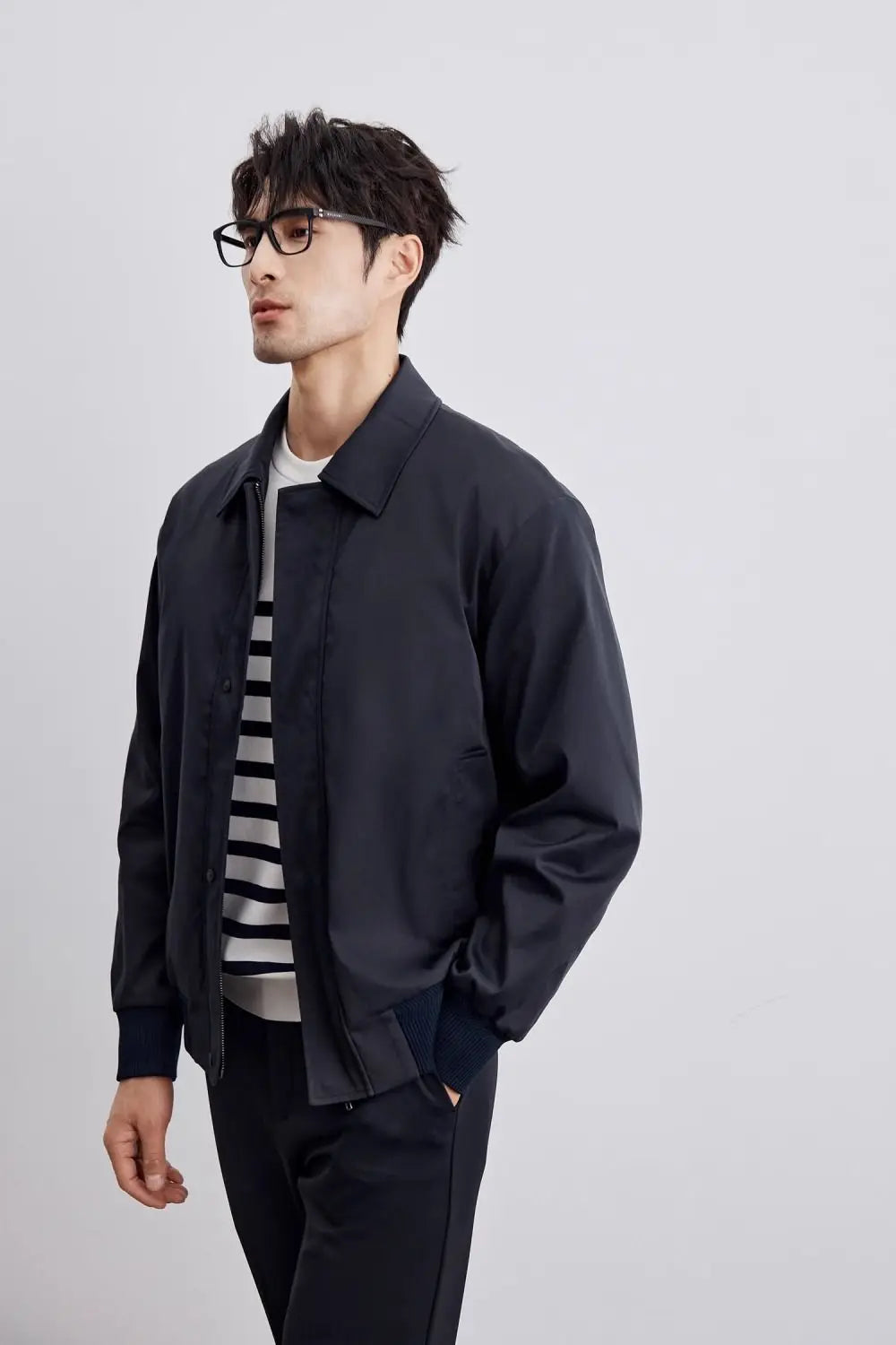 Murphy Mode | Men’s Collar Jacket with Zipper