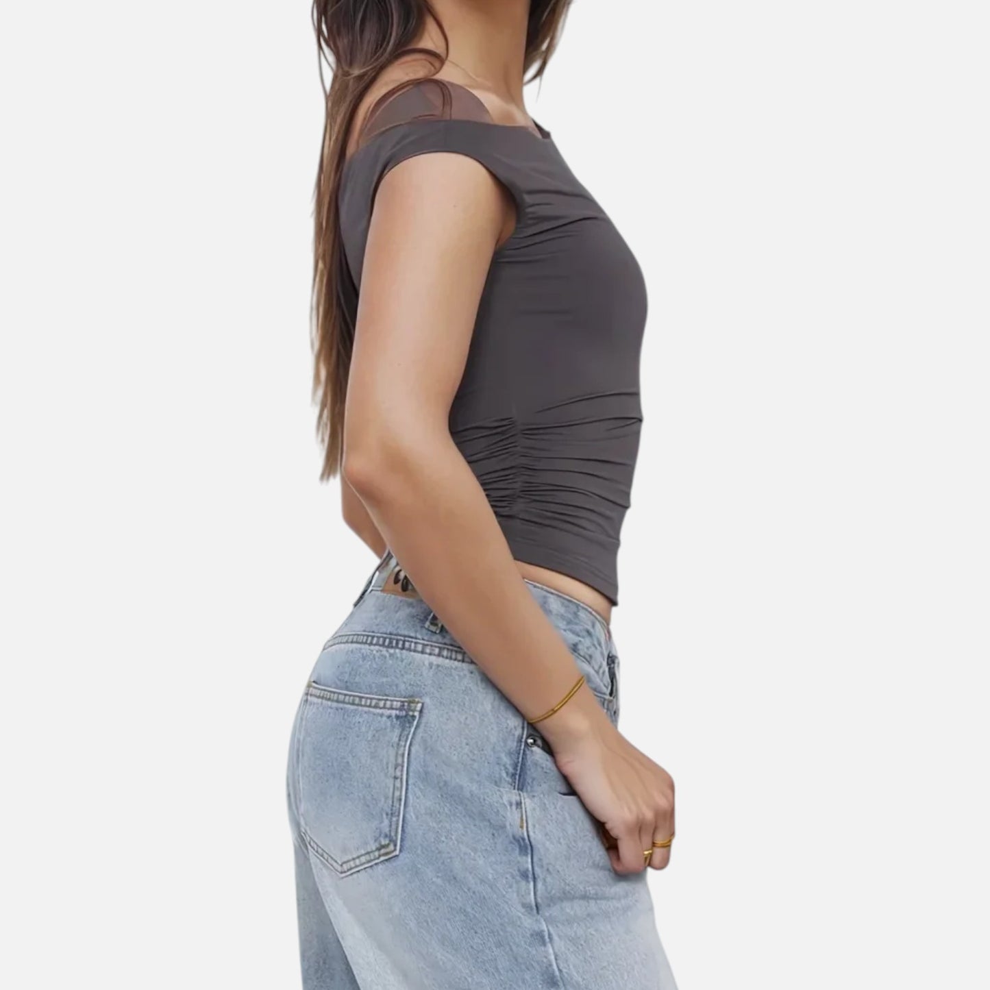 Murphy Mode | Women’s One-Shoulder Ruched Top