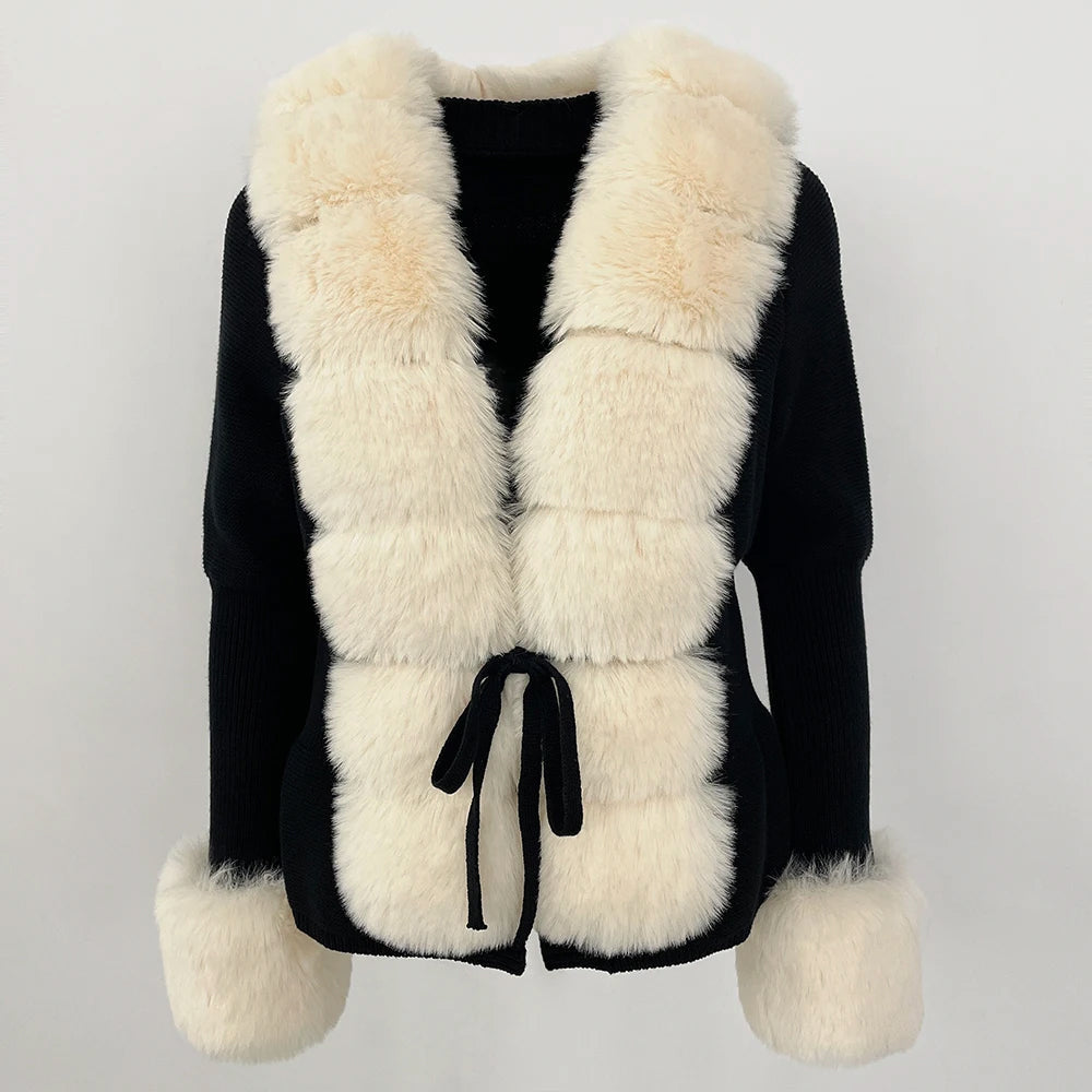 Murphy Mode | Women’s Faux Fur Cardigan